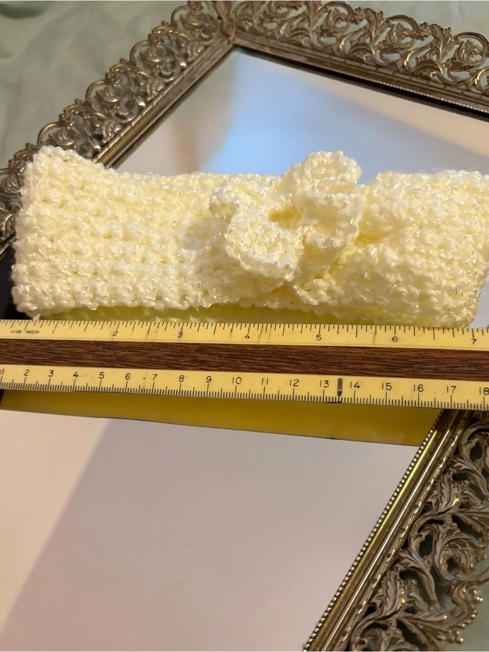 Soft Knit Yellow Flower Headband for infant